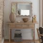 Mirrors - LUMIA mirror whitewashed pine 65x5x100 - BLANC D'IVOIRE