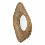 Miroirs - Miroir ISIS rotin naturel et métal 100x5x100 - BLANC D'IVOIRE
