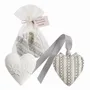 Parfums d'intérieur - Boite Cœur en métal ajouré avec décor parfumé - Fleur de Coton - MATHILDE M.