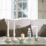 Candles - Mésange candle holder in white ceramic biscuit - MATHILDE M.