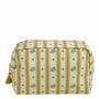 Clutches - Large rectangular Orange Blossom fabric toiletry bag - MATHILDE M.