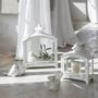 Candlesticks and candle holders - Marie lantern in white metal 22 x 11 x 25 cm - MATHILDE M.