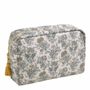 Clutches - Large rectangular Voile de Lin fabric toiletry bag - MATHILDE M.