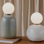 Table lamps - Nola Table Lamp in Blue Oxide by Cruc Studio, Ceramic Handmade Lamp - TULESTE FACTORY