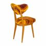 Chaises - Chaise Heart en laine jaune et bois de hêtre par Vintola Studio - TULESTE FACTORY