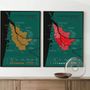 Decorative objects - Wine scratch-map - Bordeaux - 1020 DÉGUSTATIONS