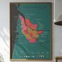 Decorative objects - Wine scratch-map - Bordeaux - 1020 DÉGUSTATIONS