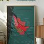 Decorative objects - Wine scratch-map - Bordeaux - 1020 DÉGUSTATIONS