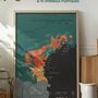 Decorative objects - Wine scratch-map - Languedoc - 1020 DÉGUSTATIONS