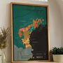 Decorative objects - Wine scratch-map - Languedoc - 1020 DÉGUSTATIONS