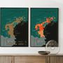 Decorative objects - Wine scratch-map - Languedoc - 1020 DÉGUSTATIONS