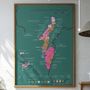 Decorative objects - Wine scratch-map - Burgundy - 1020 DÉGUSTATIONS