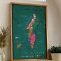 Decorative objects - Wine scratch-map - Burgundy - 1020 DÉGUSTATIONS