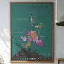 Decorative objects - Wine scratch-map - Rhône - 1020 DÉGUSTATIONS