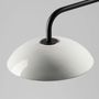 Wall lamps - ABSIDIOLA plato wall lamp with ceramic shade - LUXCAMBRA