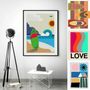 Poster - Frances Collett Collection - Chill - BLUE SHAKER