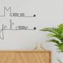 Autres décorations murales - Cadeau Fête des Mères « Maman je t'aime » - Décoration Murale - BIJOUX DE MUR