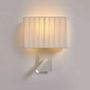 Appliques - CORBA U applique murale avec lecteur blanc - LUXCAMBRA