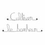 Other wall decoration - Wire wall decoration\” Cultivating happiness\” to pin - BIJOUX DE MUR