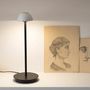 Lampes de table - ABSIDIOLA mini L lampe à poser en albâtre ou céramique - LUXCAMBRA