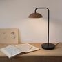 Table lamps - ABSIDIOLA short arm table lamp in ceramic plato - LUXCAMBRA