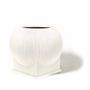 Garden accessories - Oversized Flat Blob Fiberglass Planter 'Black' by Tuleste Factory - TULESTE FACTORY