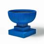 Pots de fleurs - Jardinière moderne surdimensionnée en fibre de verre « bleue » - TULESTE FACTORY