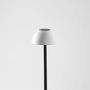 Floor lamps - ABSIDIOLA floor lamp mini 10cm lampshade in alabaster or ceramic - LUXCAMBRA