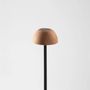 Floor lamps - ABSIDIOLA floor lamp mini 10cm lampshade in alabaster or ceramic - LUXCAMBRA