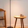 Floor lamps - ABSIDIOLA floor lamp mini 10cm lampshade in alabaster or ceramic - LUXCAMBRA