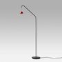 Floor lamps - ABSIDIOLA arco plato floor lamp with ceramic shade - LUXCAMBRA
