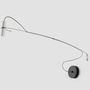 Appliques - HOLD applique murale avec structure en acier et support blanc ou noir - LUXCAMBRA