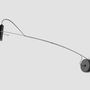Appliques - HOLD applique murale avec structure en acier et support blanc ou noir - LUXCAMBRA