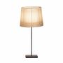 Lampes de table - INDIANA lampe à poser avec abat-jour d'organza beige - LUXCAMBRA