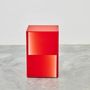 Stools - Two Way Shift Box in Red Epoxy Resin by Facture - TULESTE FACTORY