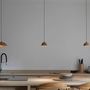 Hanging lights - ABSIDIOLA mini hanging lamp with alabaster or ceramic shade - LUXCAMBRA