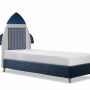 Chambres d'enfants - Space Craft Apollo 22 Upholstered Bed - BLUE BEAR
