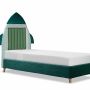 Chambres d'enfants - Space Craft Apollo 22 Upholstered Bed - BLUE BEAR