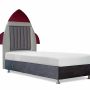 Chambres d'enfants - Space Craft Apollo 22 Upholstered Bed - BLUE BEAR