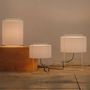 Lampes de table - LEWIT lampe de table en taille S avec abat-jour en cotonet - LUXCAMBRA