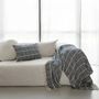Throw blankets - CANYON linen and cotton plaid 135x200 cm - BED AND PHILOSOPHY