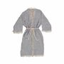 Homewear - GRACE double linen gauze kimono length 120 cm - BED AND PHILOSOPHY