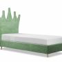 Children's bedrooms - Princess Crown Upholstered Bed - BLUE BEAR