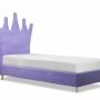 Children's bedrooms - Princess Crown Upholstered Bed - BLUE BEAR