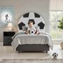 Children's bedrooms - Soccer Ball Upholstered Bed - BLUE BEAR
