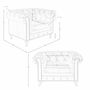 Fauteuils - Fauteuil Chester en cuir brun cognac - ANGEL CERDÁ