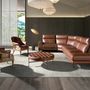 Fauteuils - Fauteuil en cuir brun cognac - ANGEL CERDÁ