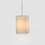 Hanging lights - LEWIT hanging lamp of 47cm with cotonet shade - LUXCAMBRA