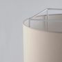 Hanging lights - LEWIT hanging lamp of 47cm with cotonet shade - LUXCAMBRA