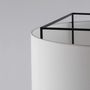 Hanging lights - LEWIT hanging lamp of 106cm with cotonet shade - LUXCAMBRA